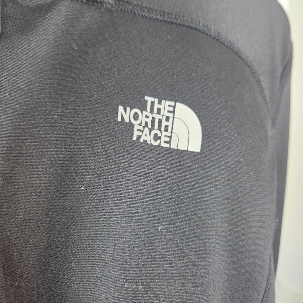 The North Face Mens Black Quarter Zip Pullover Fleece Sweatshirt Size Small